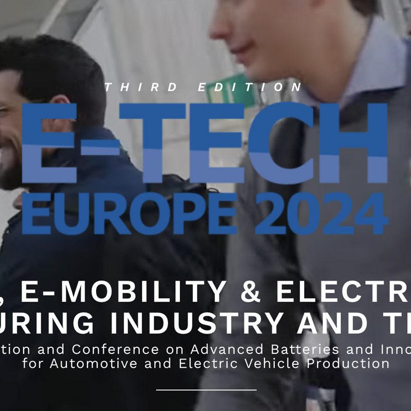 Locandina terza edizione E-Tech europe 2024
